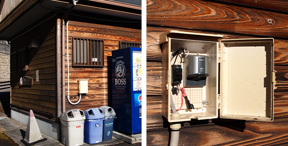 写真：電気自動車の充電器