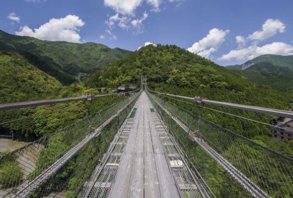 写真：谷瀬の吊り橋