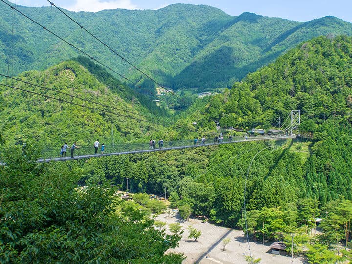 写真：谷瀬の吊り橋